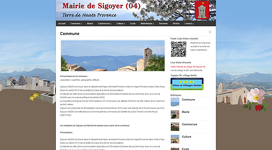 Mairie de Sigoyer (04), Alpes de Haute Provence