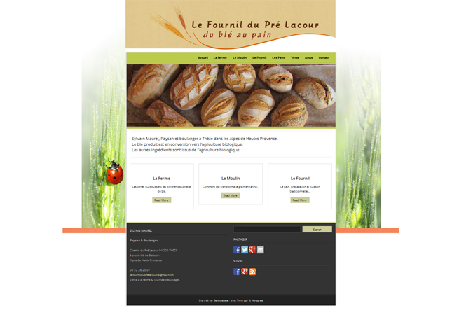 Le Fournil du Pré Lacour, du blé au pain. Thèze (04)
